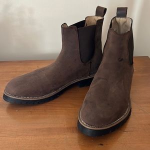Men’s brown Chelsea Boots- worn once, perfect condition, size 10